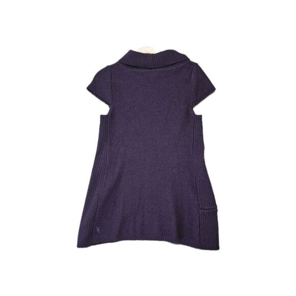 Ibex Women's Purple Knit Merino Wool Sleeveless Sweater Tunic Top Large - Picture 2 of 9